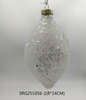  Glass Christmas decoration for Party Glass Ornaments Decoration with LED light