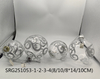  Glass Christmas decoration for Party Glass Ornaments Decoration with LED light
