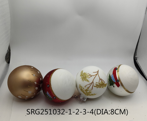  Glass ball Ornaments Decoration for Party Glass Hanging Ball