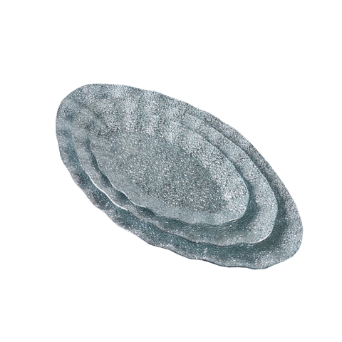 Silver glass plate