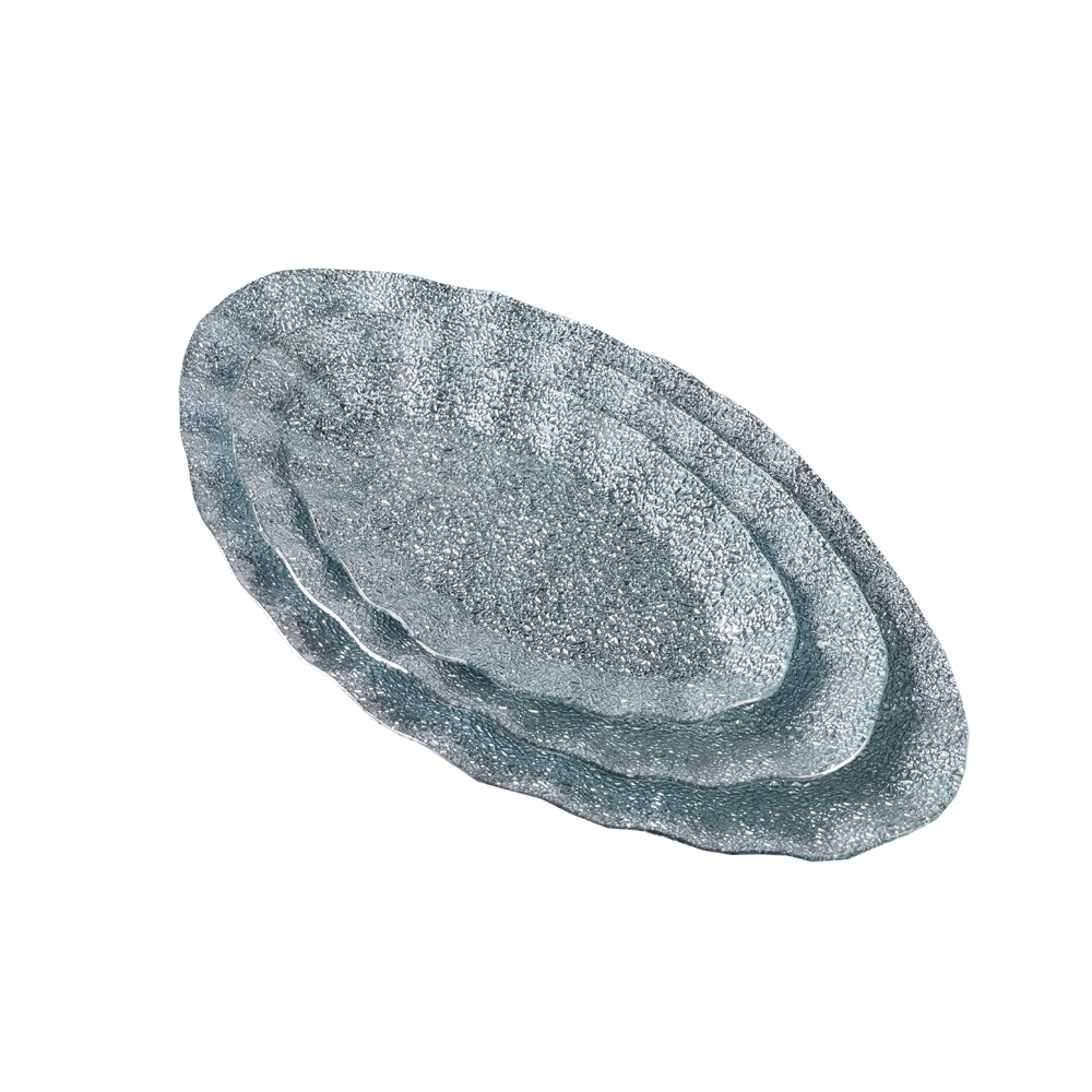 Silver glass plate