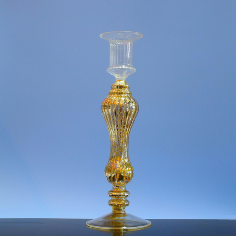  Glass candle holder
