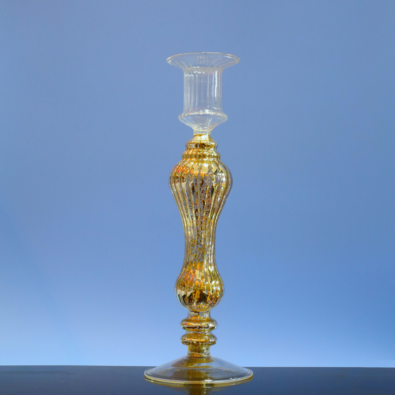  Glass candle holder