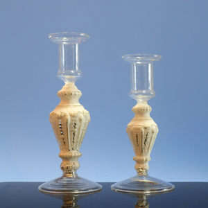  Glass candle holder