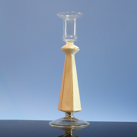  Glass candle holder