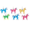 Set of 6 Glass LED Horse