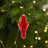 Glass Hanging Christmas Ornaments