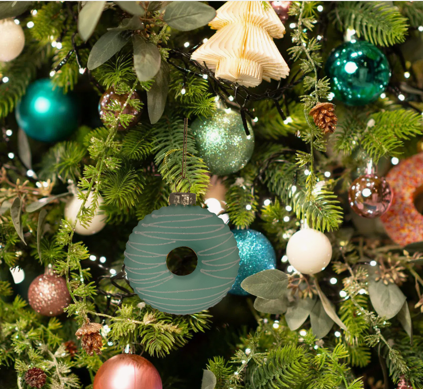 Donut Christmas Tree Ornaments 
