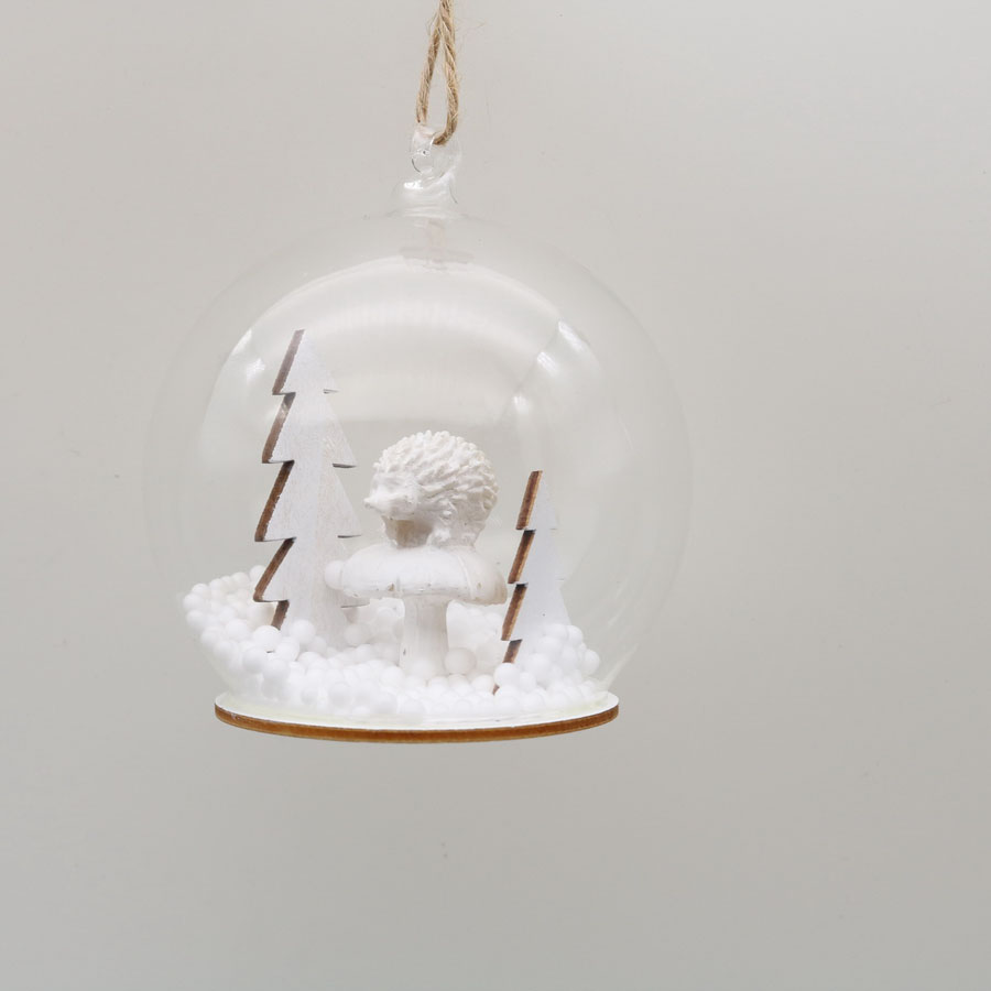  Glass Ornaments with tree Decoration for Wedding Party Glass Hanging Ball 