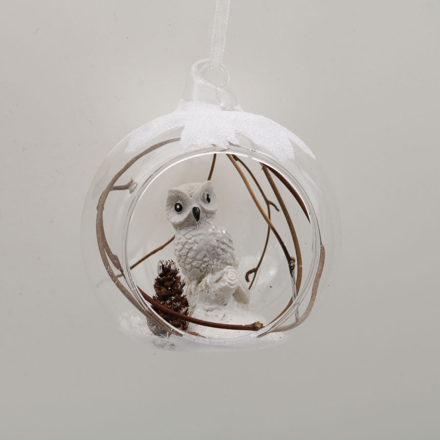  Glass Ornaments with Decoration for Party Glass Hanging Ball 