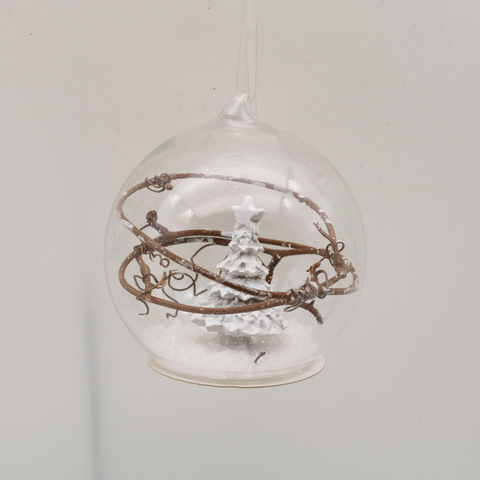 Wholesale Decorative Hanging Terrarium Ball Globe Glass Orbs Home Ornament with Bird