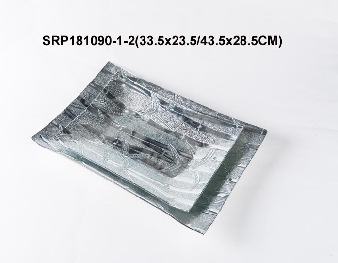 Glass Tablewares Glass Plate Decoration for Party 