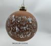 Factory Wholesale Personalised Hanging Bauble Christmas Decorative Lighted Balls Glass Xmas Ball