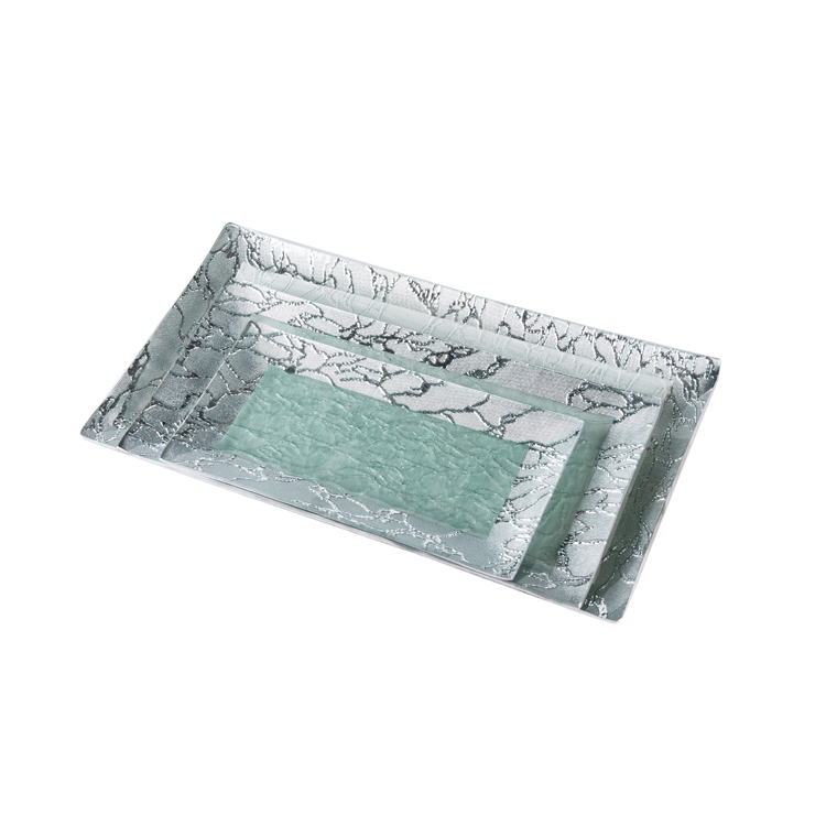 Glass Tablewares Glass Plate Decoration for Party 