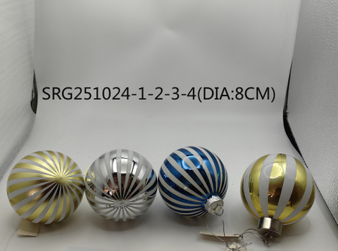  Glass ball Ornaments Decoration for Party Glass Hanging Ball