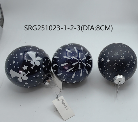  Glass ball Ornaments Decoration for Party Glass Hanging Ball
