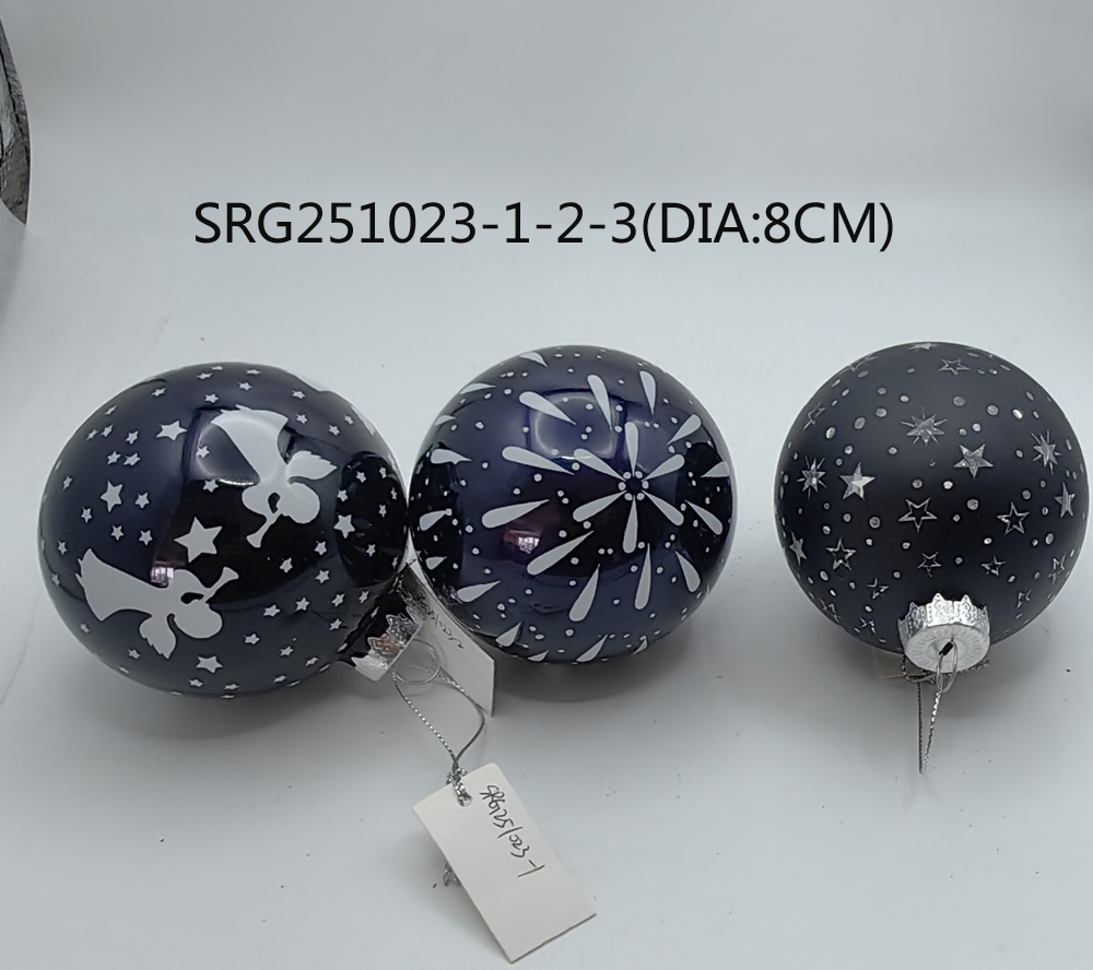  Glass ball Ornaments Decoration for Party Glass Hanging Ball