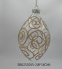  Glass Christmas decoration for Party Glass Ornaments Decoration with LED light
