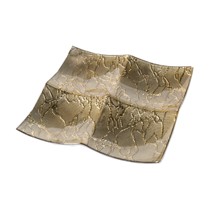 Gold glass plate