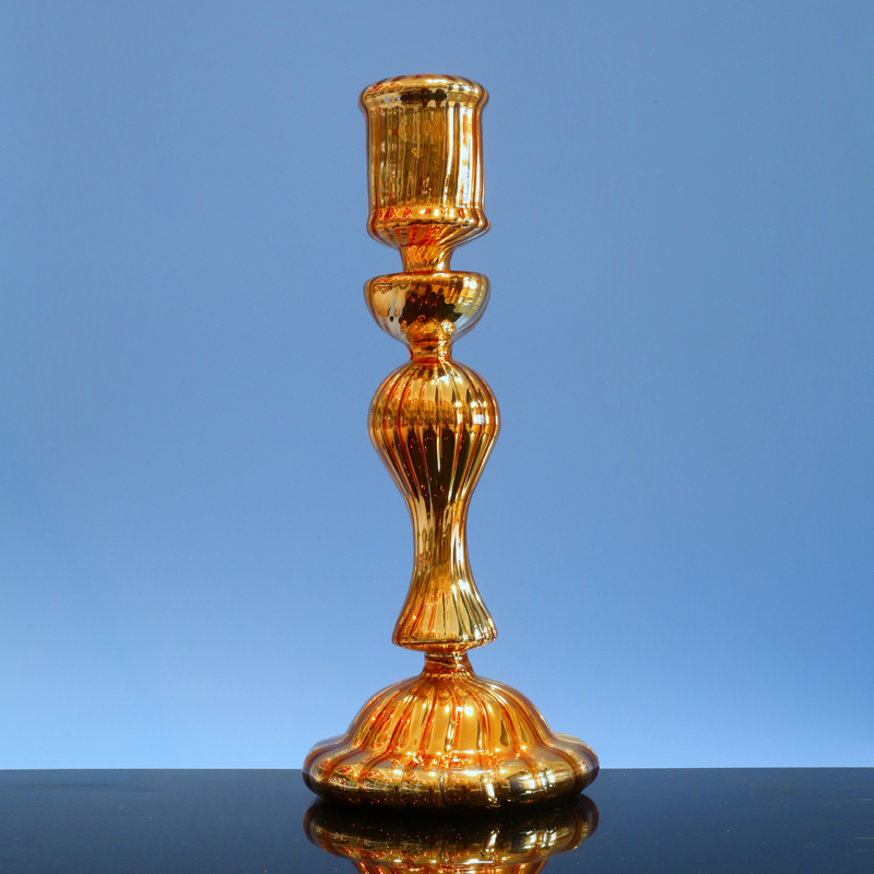  Glass candle holder