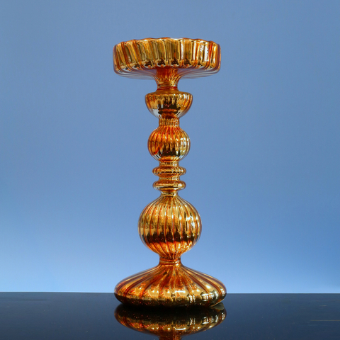  Glass candle holder