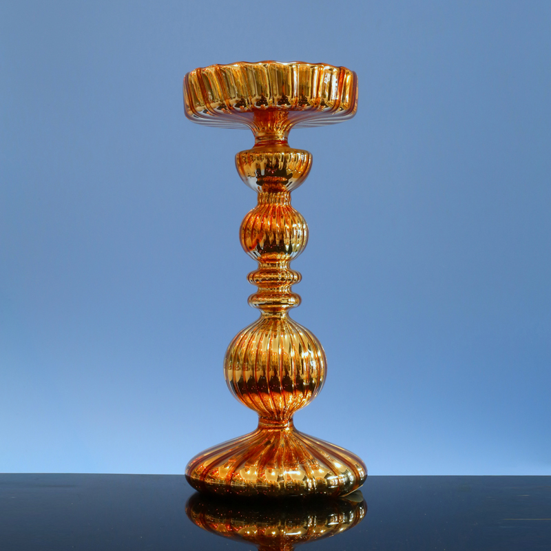  Glass candle holder