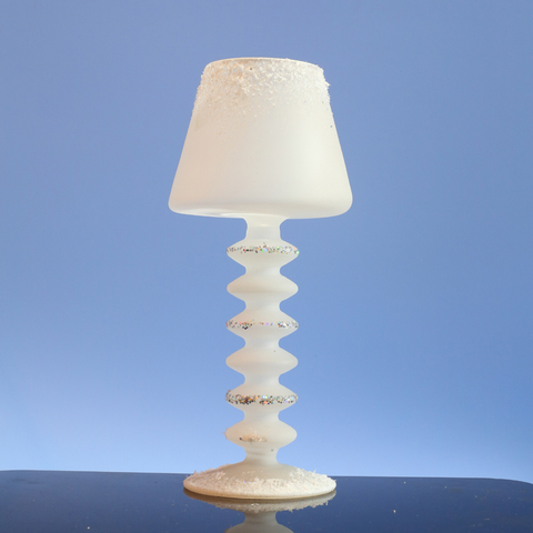  Glass candle holder