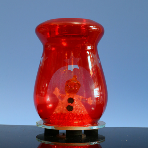  Glass candle holder