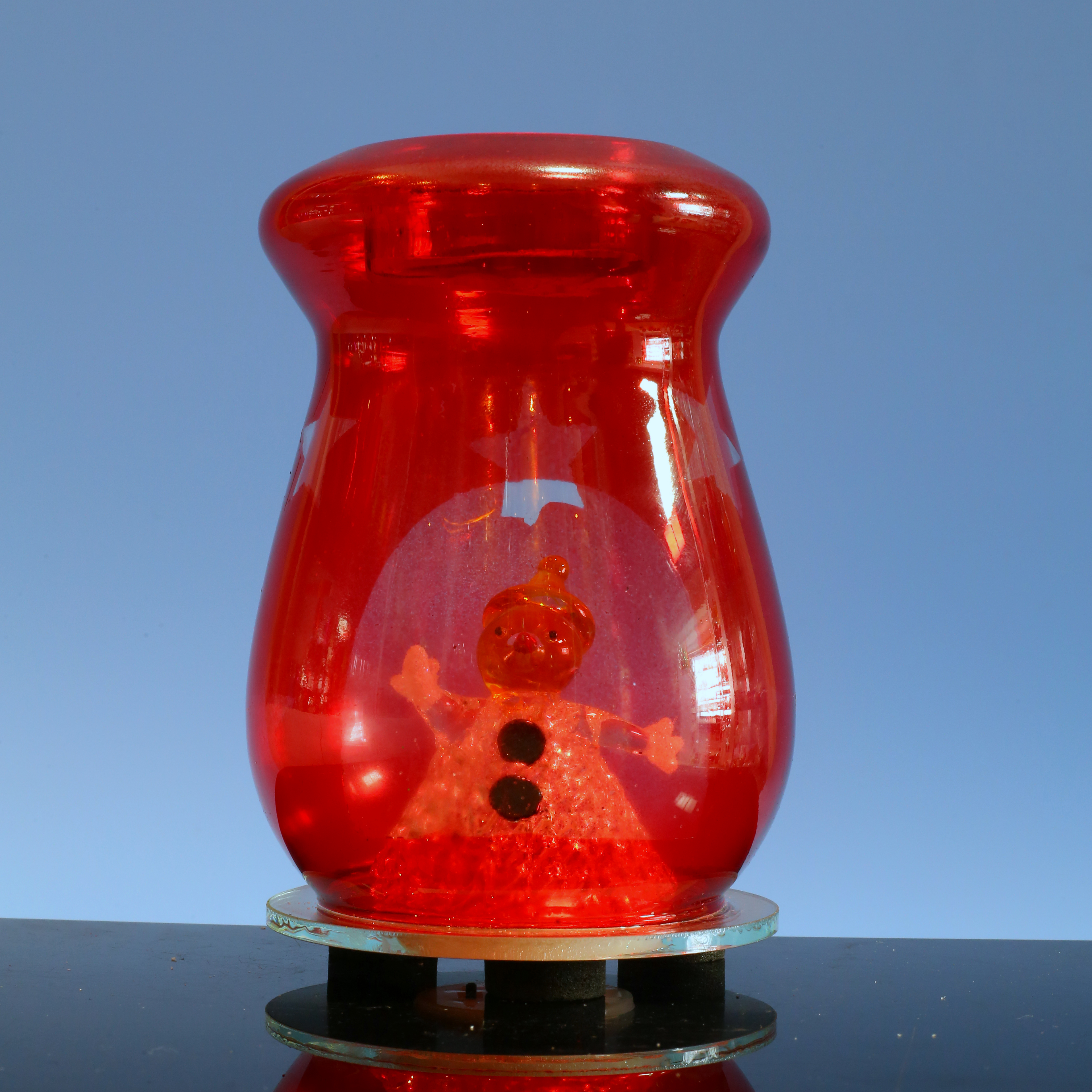  Glass candle holder