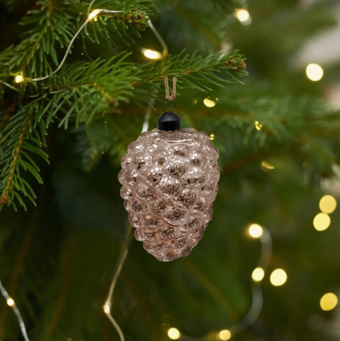  Hanging Glass pine nuts for Christmas Decoration