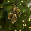  Glass pine nuts Ornaments Decoration for Christmas hanging