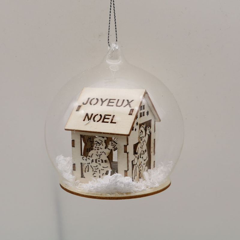  Glass LED Home Ornaments Decoration for Party Led Glass Hanging Ball
