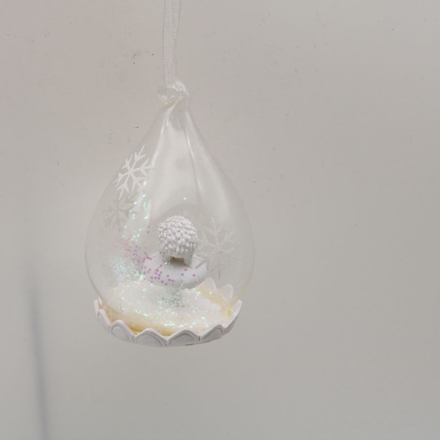  Glass ball with angel Ornaments Decoration for Party Glass Hanging Ball