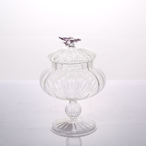 Glass Cake And Candy Jar for Decoration