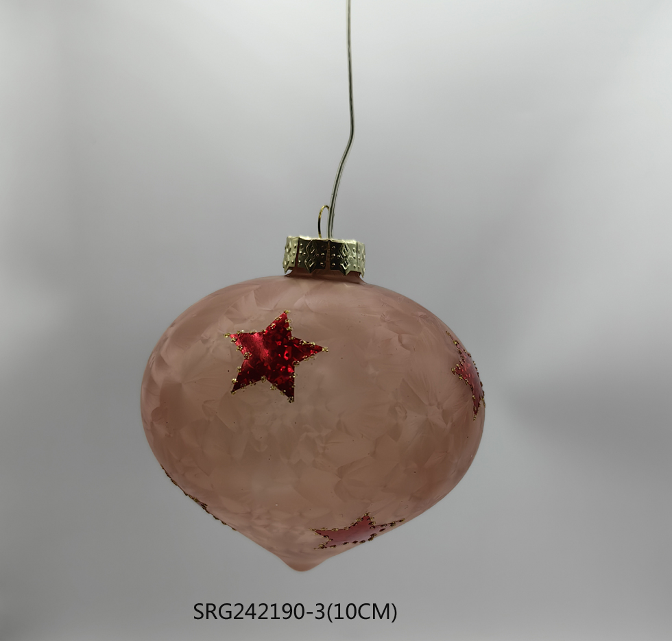 LED Glass Tree Ornaments Decoration for Party Led Glass Hanging Ball