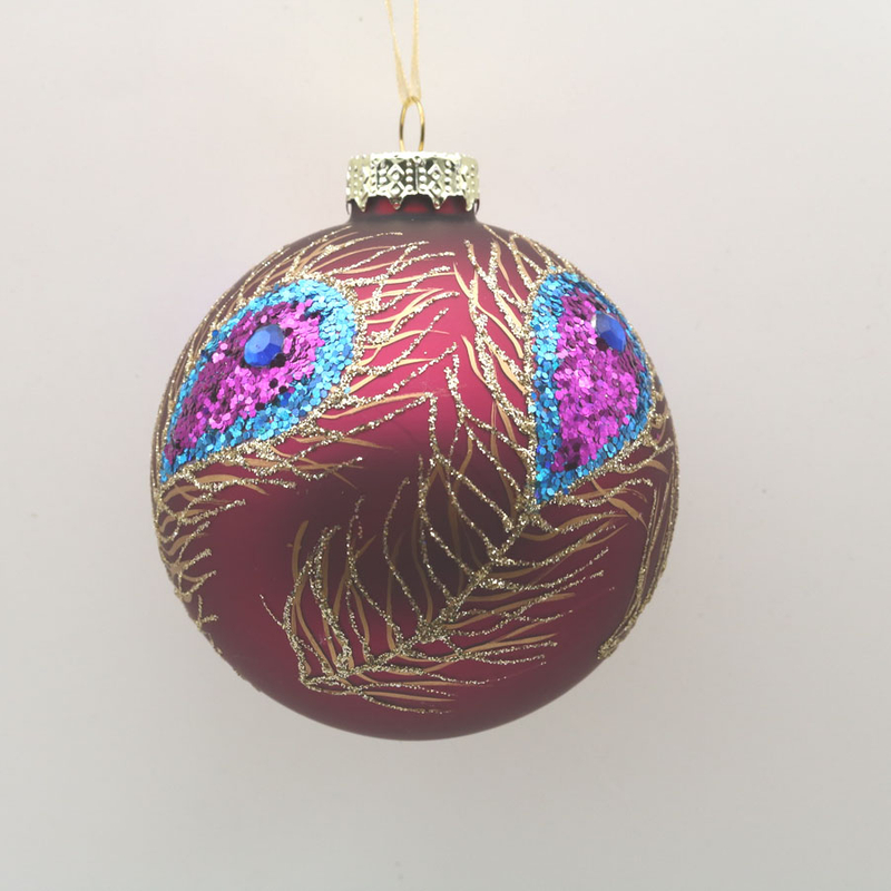  Glass ball Ornaments Decoration for Party Glass Hanging Ball
