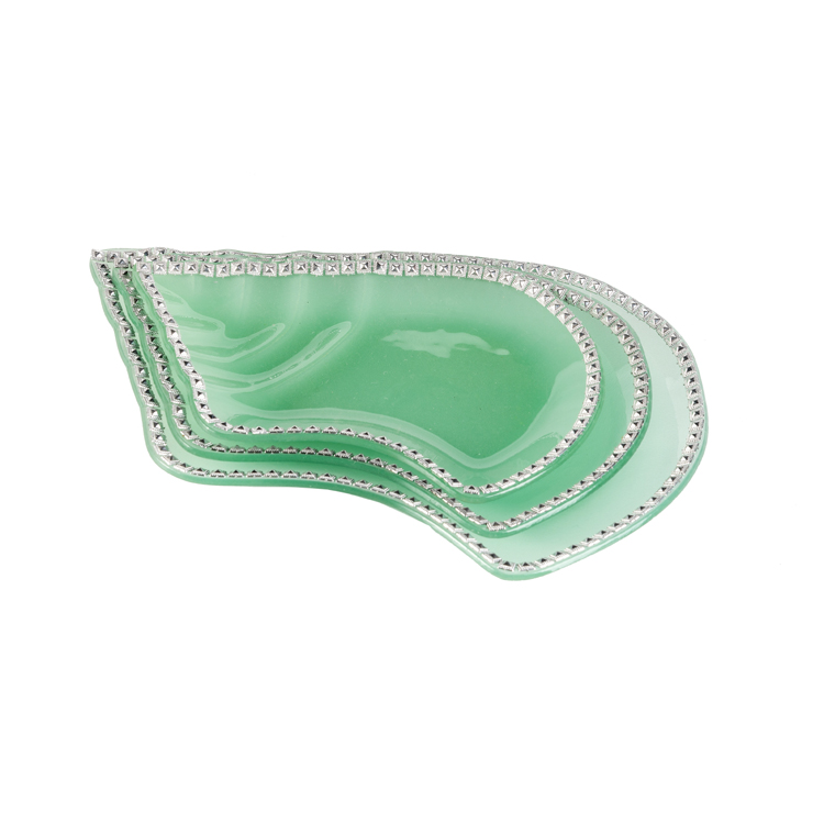 Glass Tablewares Glass Plate Decoration for Party 