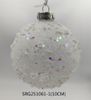  Glass Christmas decoration for Party Glass Ornaments Decoration with LED light