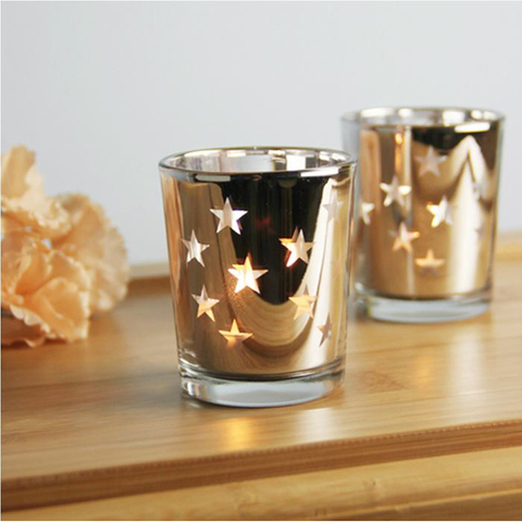 Set of 2 T-light Solid Candle Holder