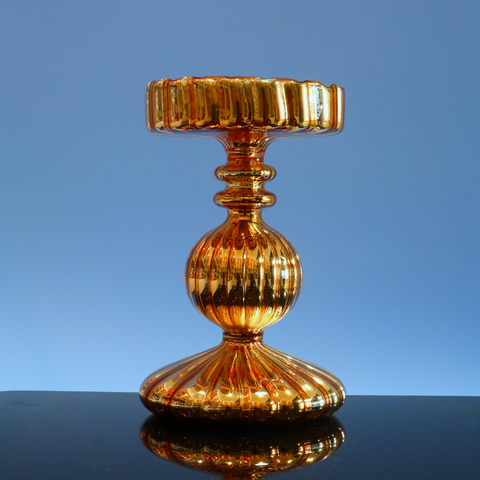  Glass candle holder