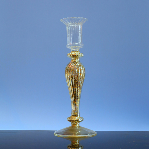  Glass candle holder