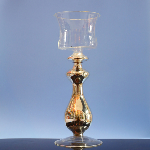  Glass candle holder