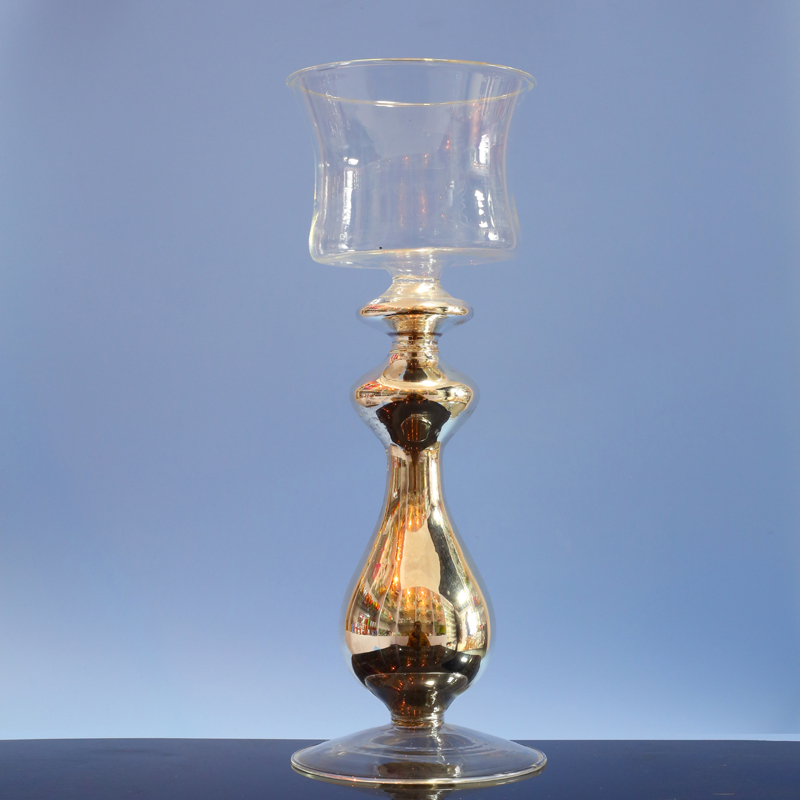  Glass candle holder