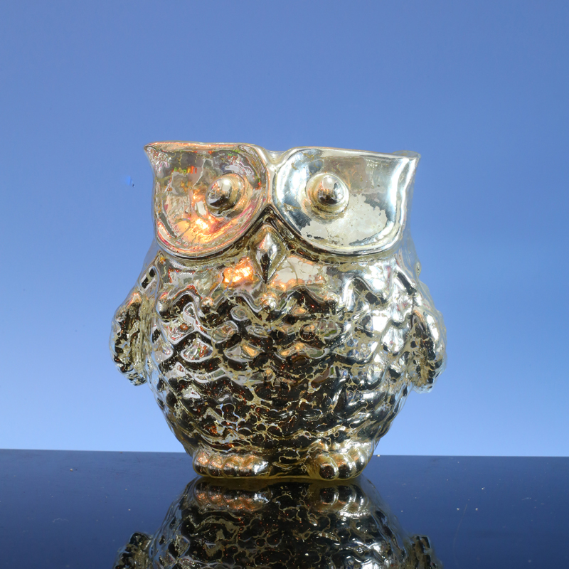  Glass candle holder