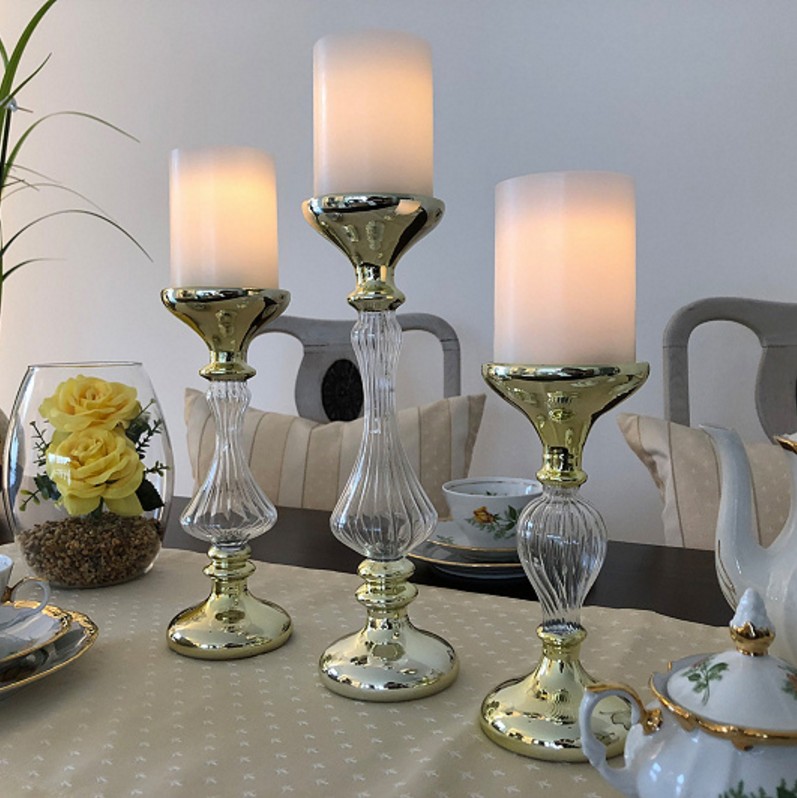 Set of 3 candle holder
