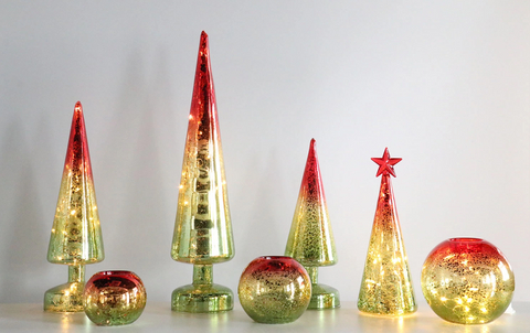 Christmas Decoration Glass Tree Home Decor Glass Christmas Tree Decoration