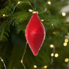 Red Hanging Glass Christmas Tree Decoration