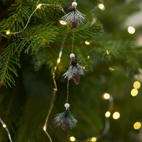  Glass Pine Nuts Ornaments Decoration for Christmas Decoration