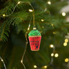  Popcorn Glass Ornament