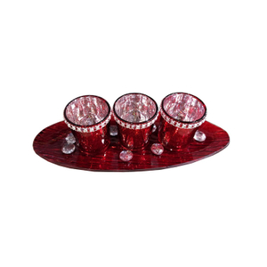 set of three candle holder